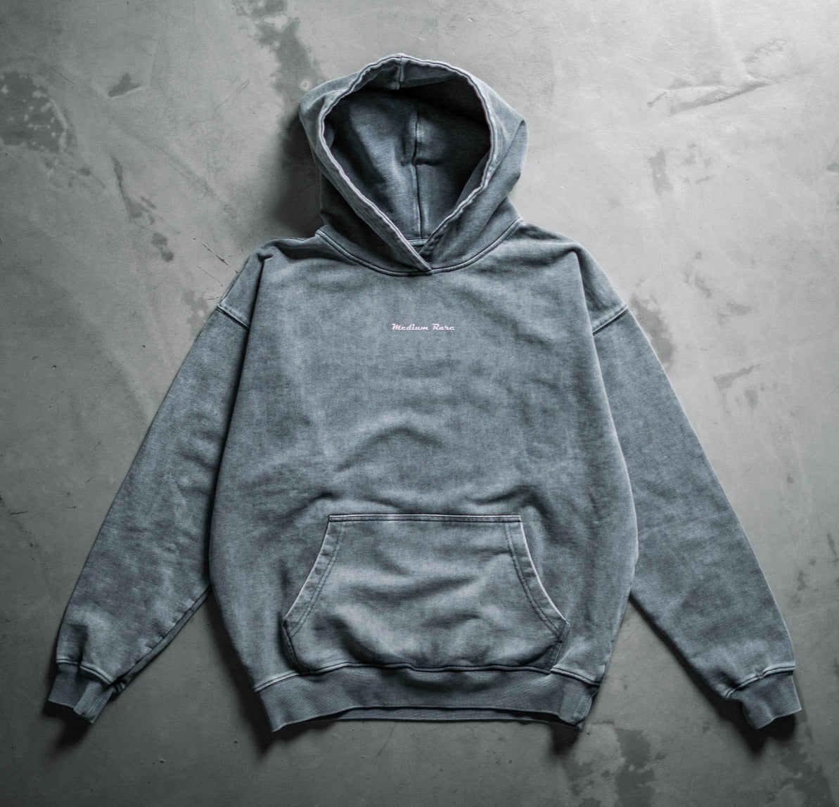 RAW HOODIE - VINTAGE GREY / PINK