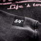 SIGNATURE HOODIE - VINTAGE BLACK / PINK