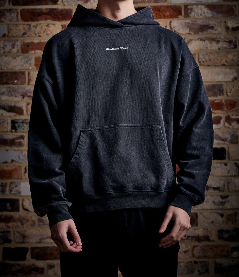 RAW HOODIE - VINTAGE BLACK